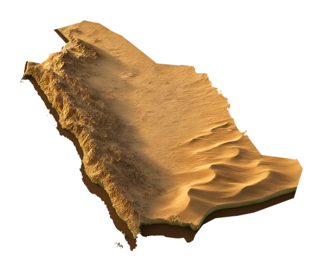 Map of Saudi Arabia